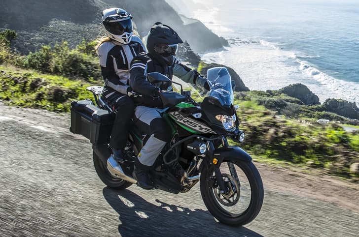 This engine is housed in a back-bone frame supporting a 17-litre fuel tank